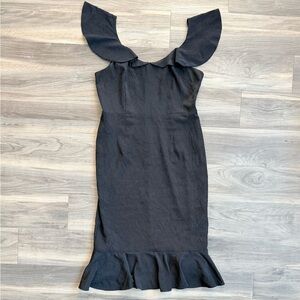 Chelsea28 Black Midi Sheath Dress Size M